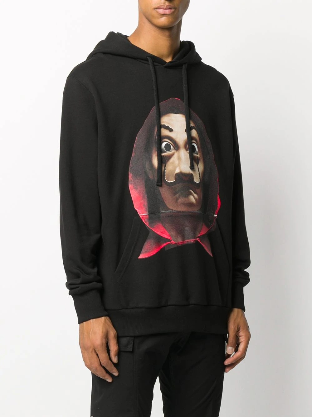 long-sleeved photographic print hoodie - 3