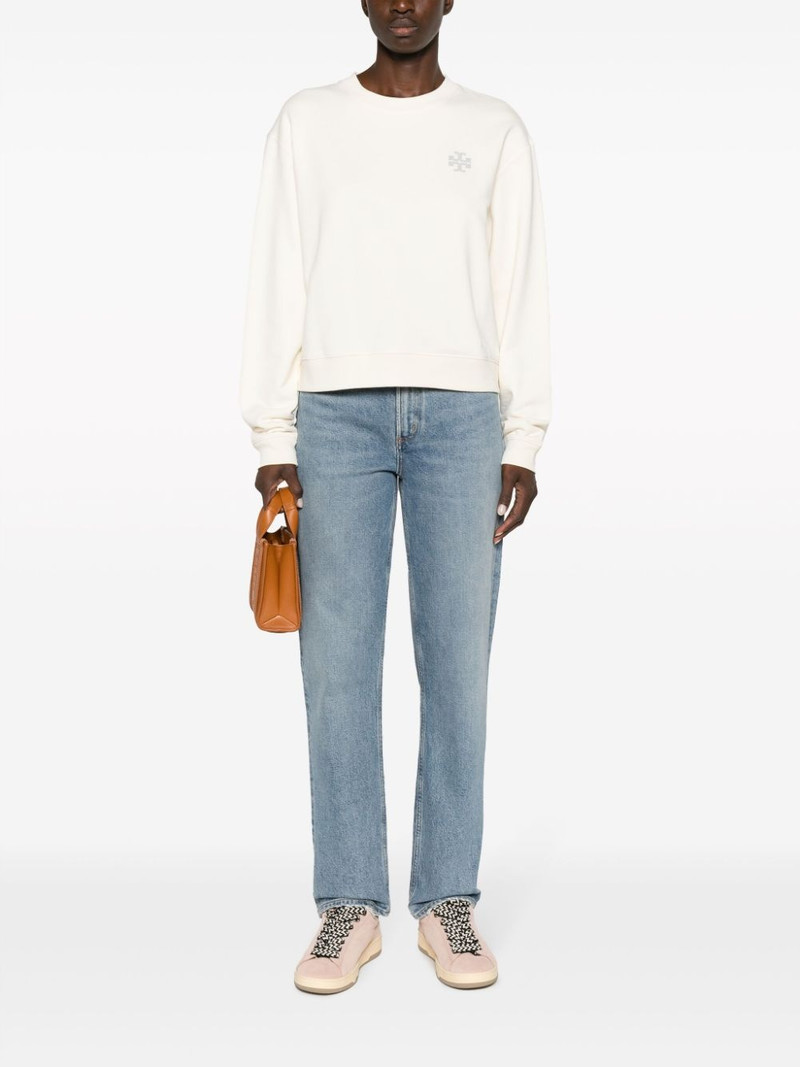TORY BURCH logo-embellished cotton sweatshirt outlook