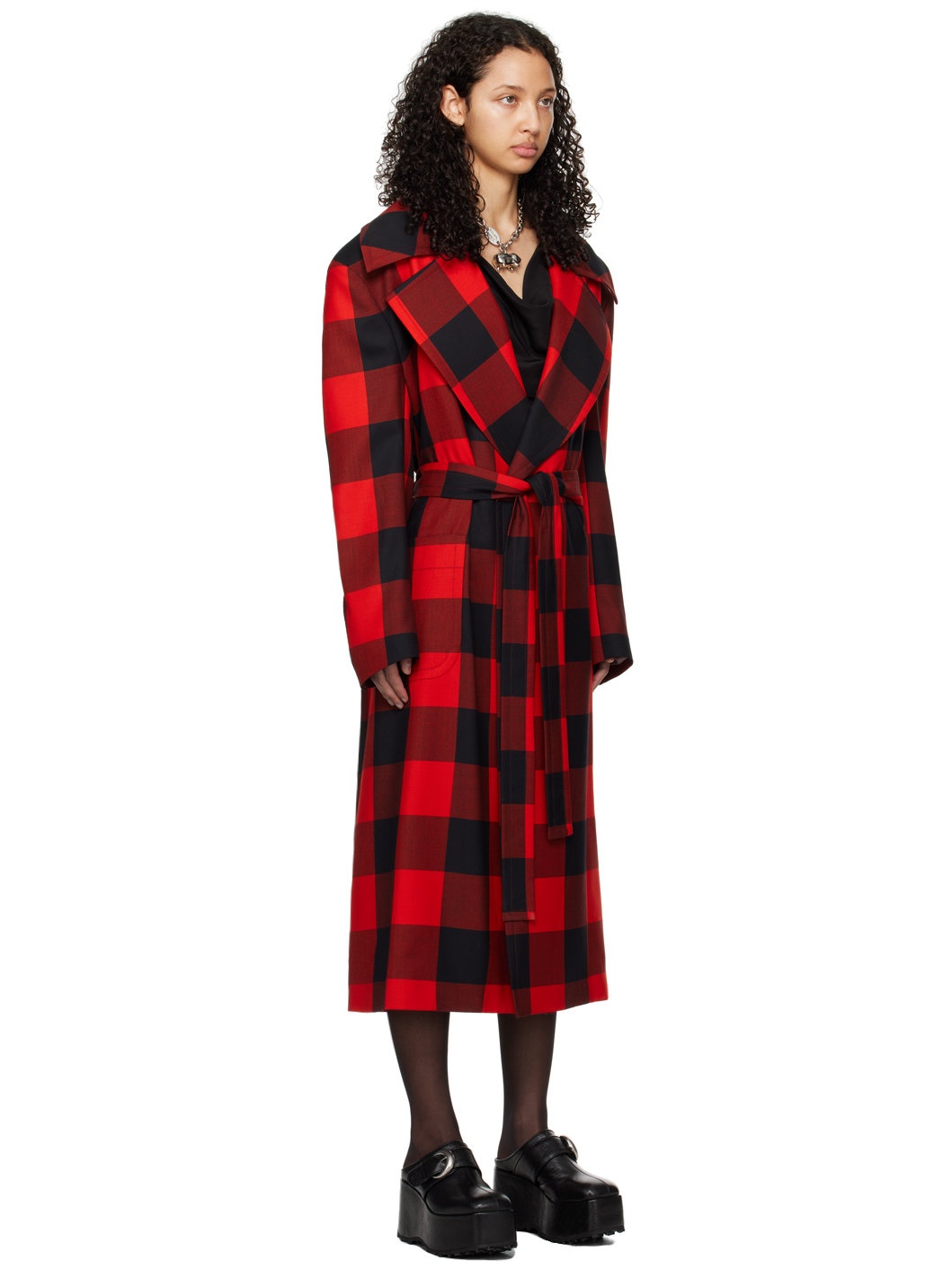 Red Paulina Coat - 2