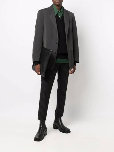 Lemaire boxy-cut single-breasted blazer outlook