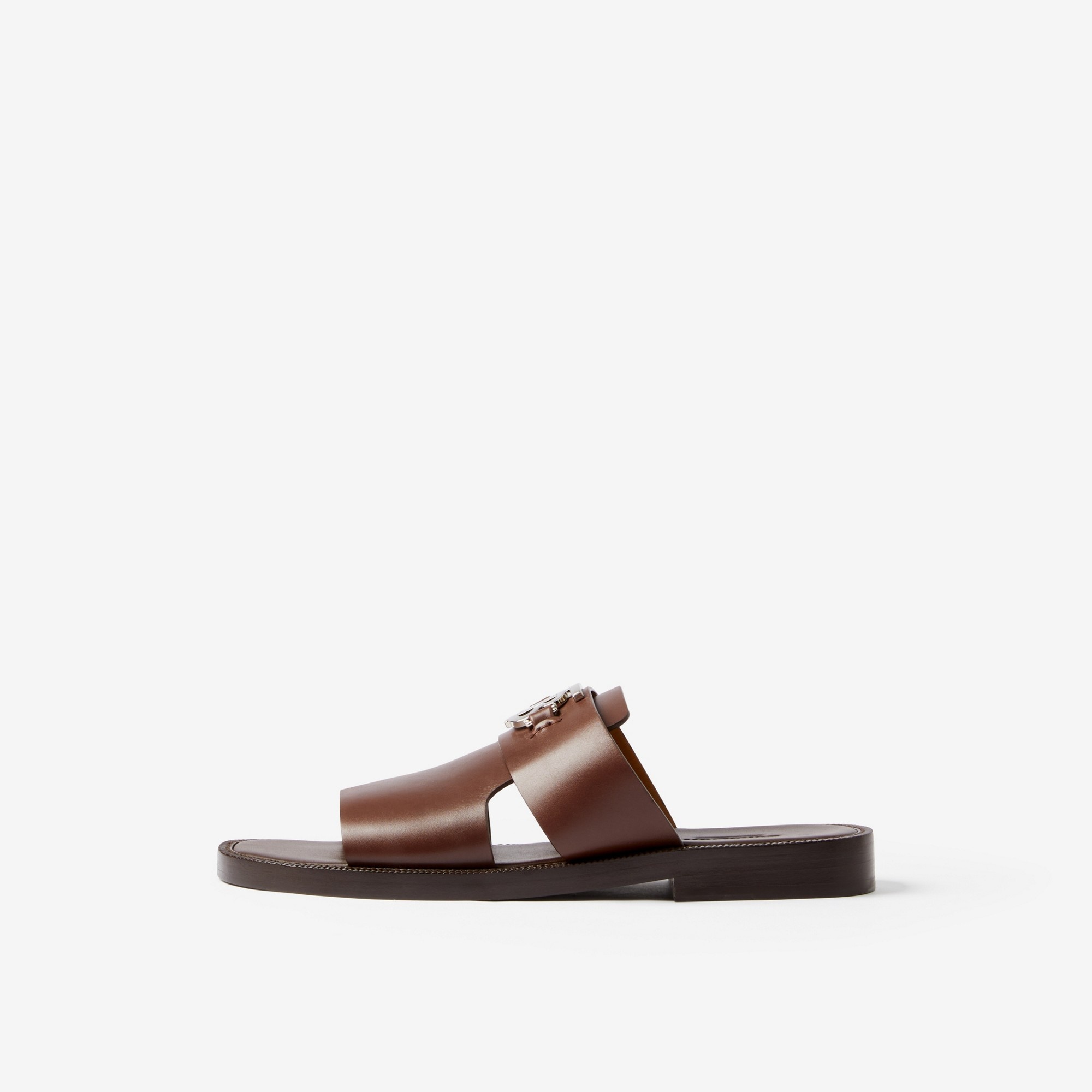 Monogram Motif Leather Sandals - 5