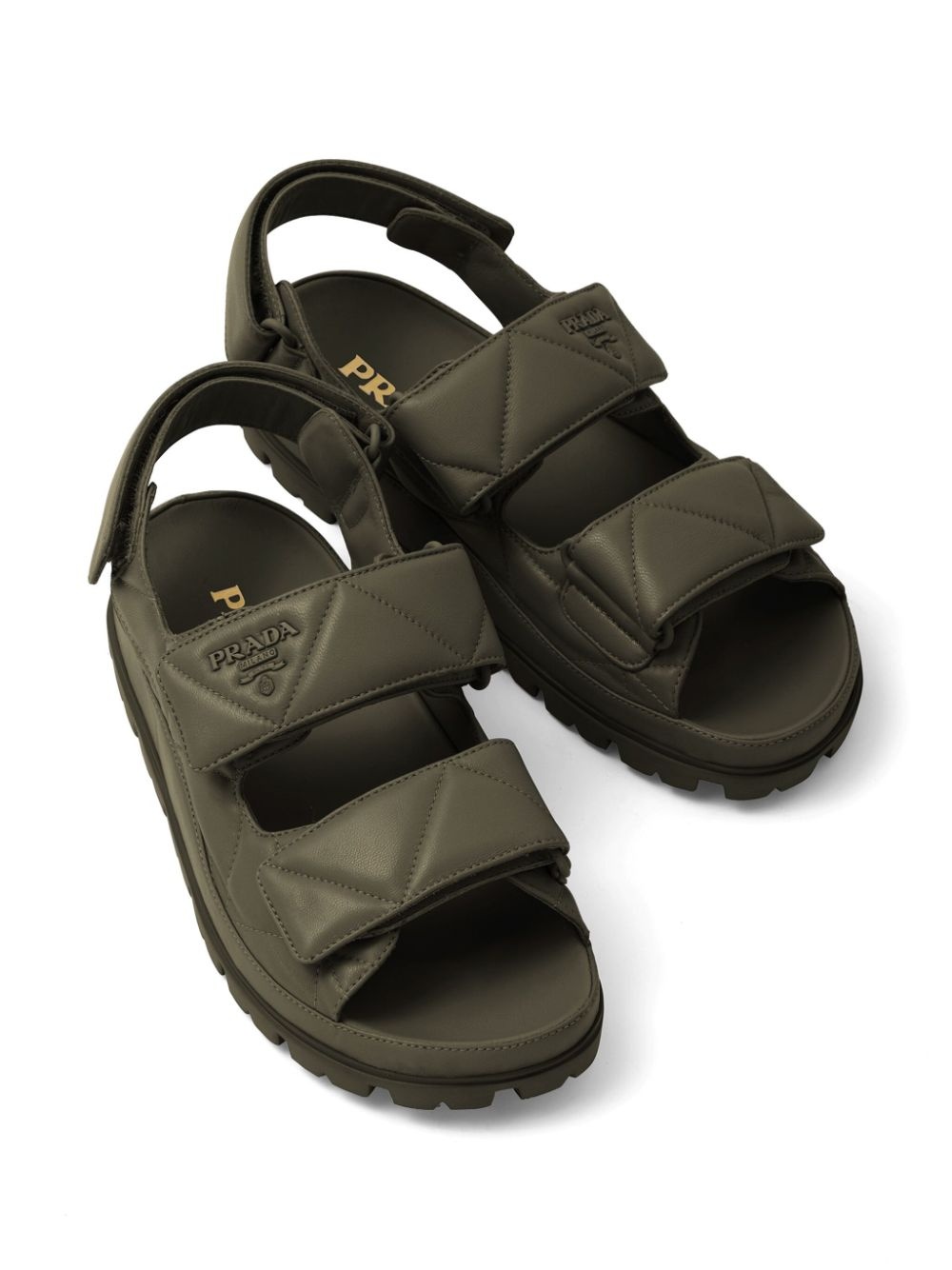 Padded nappa leather sandals - 3