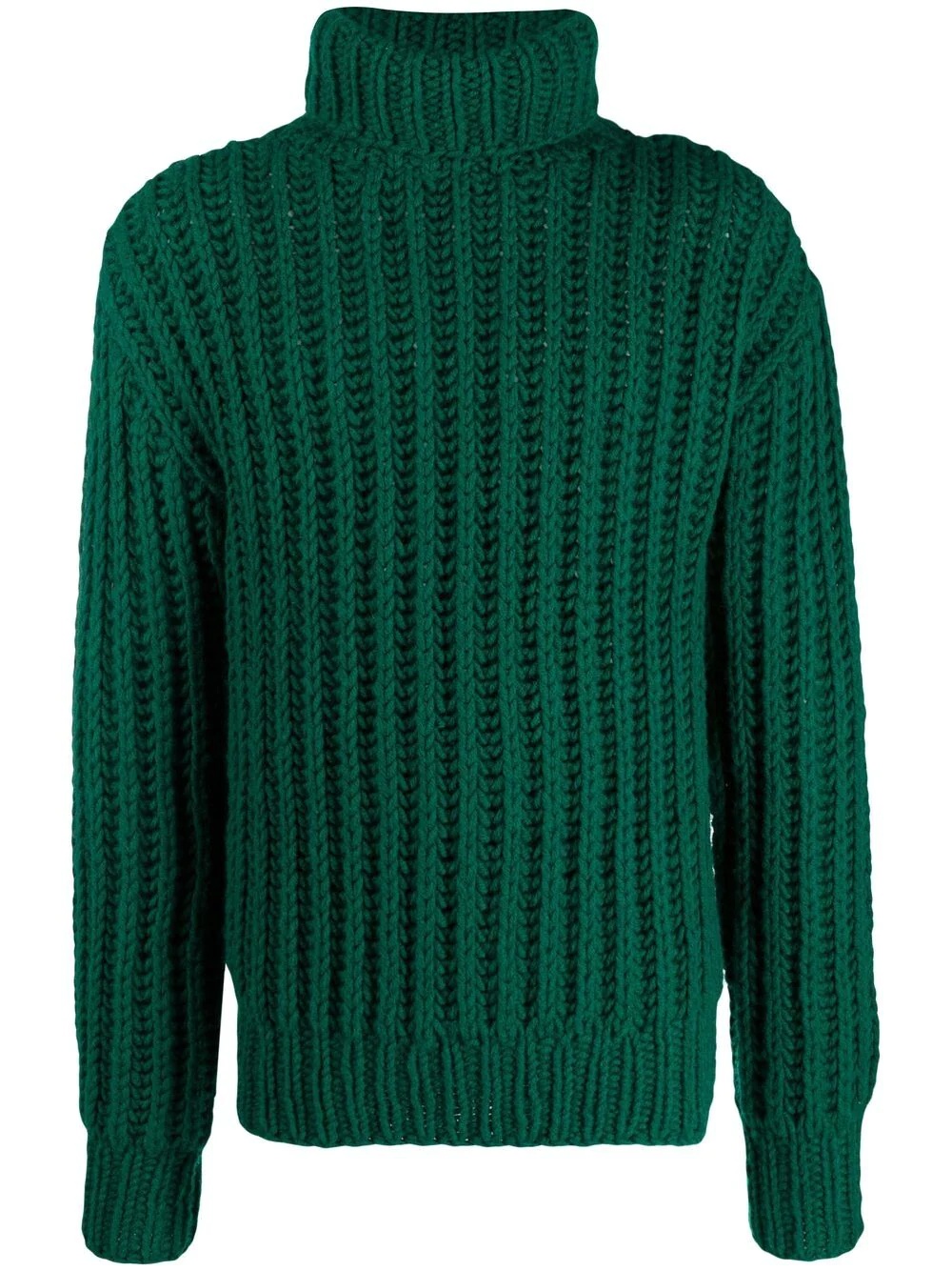 ribbed turtleneck jumper - 1