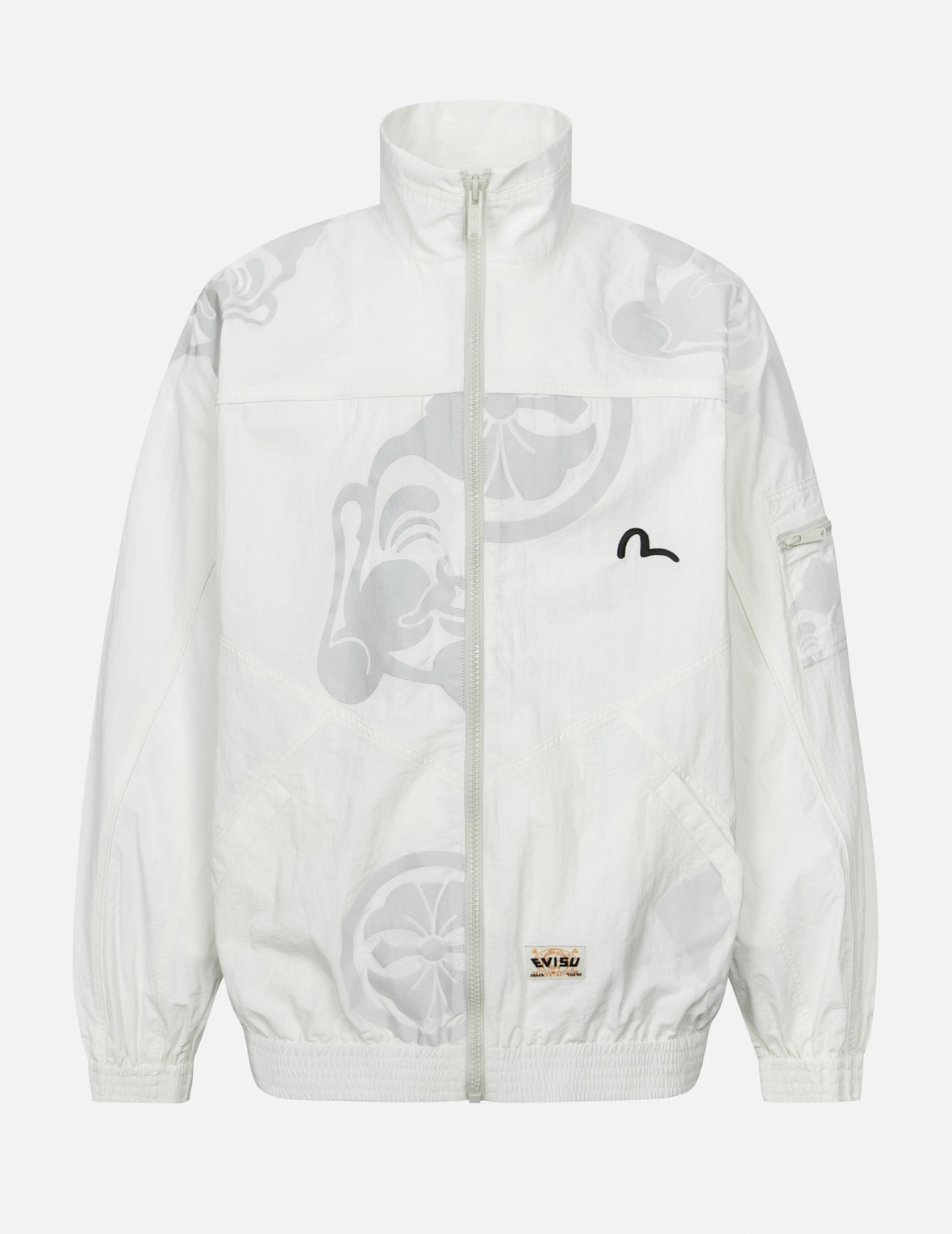 MULTI GODHEAD AND KAMON REFLECTIVE  PRINT LOOSE FIT WINDBREAKER - 1