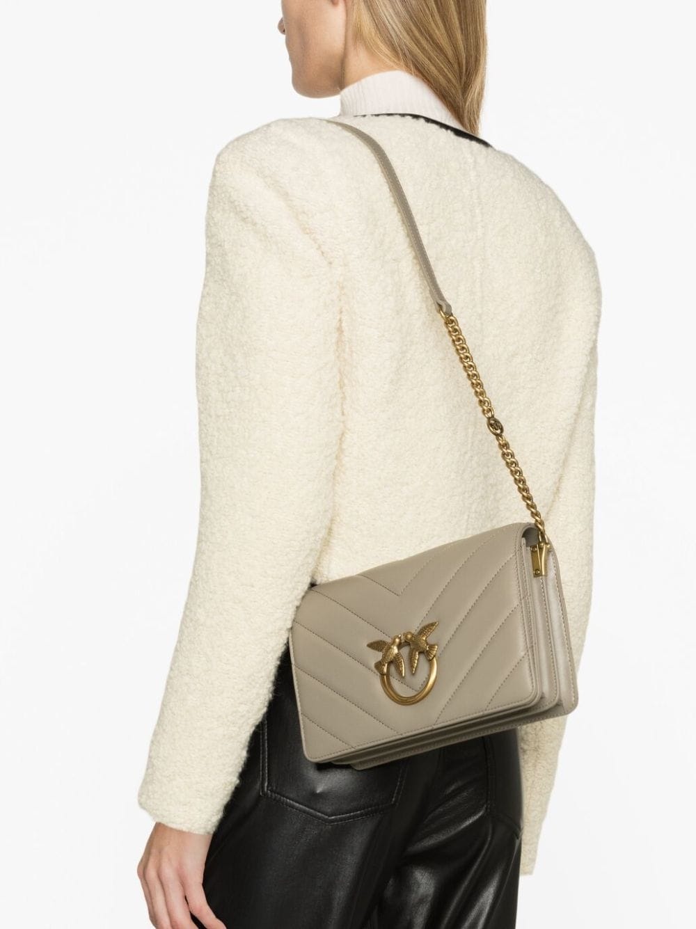Classic Love leather shoulder bag - 3