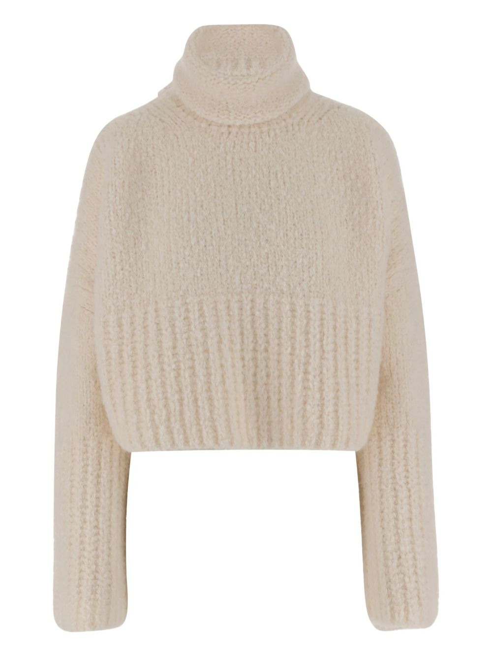 ribbed turtleneck sweater - 1