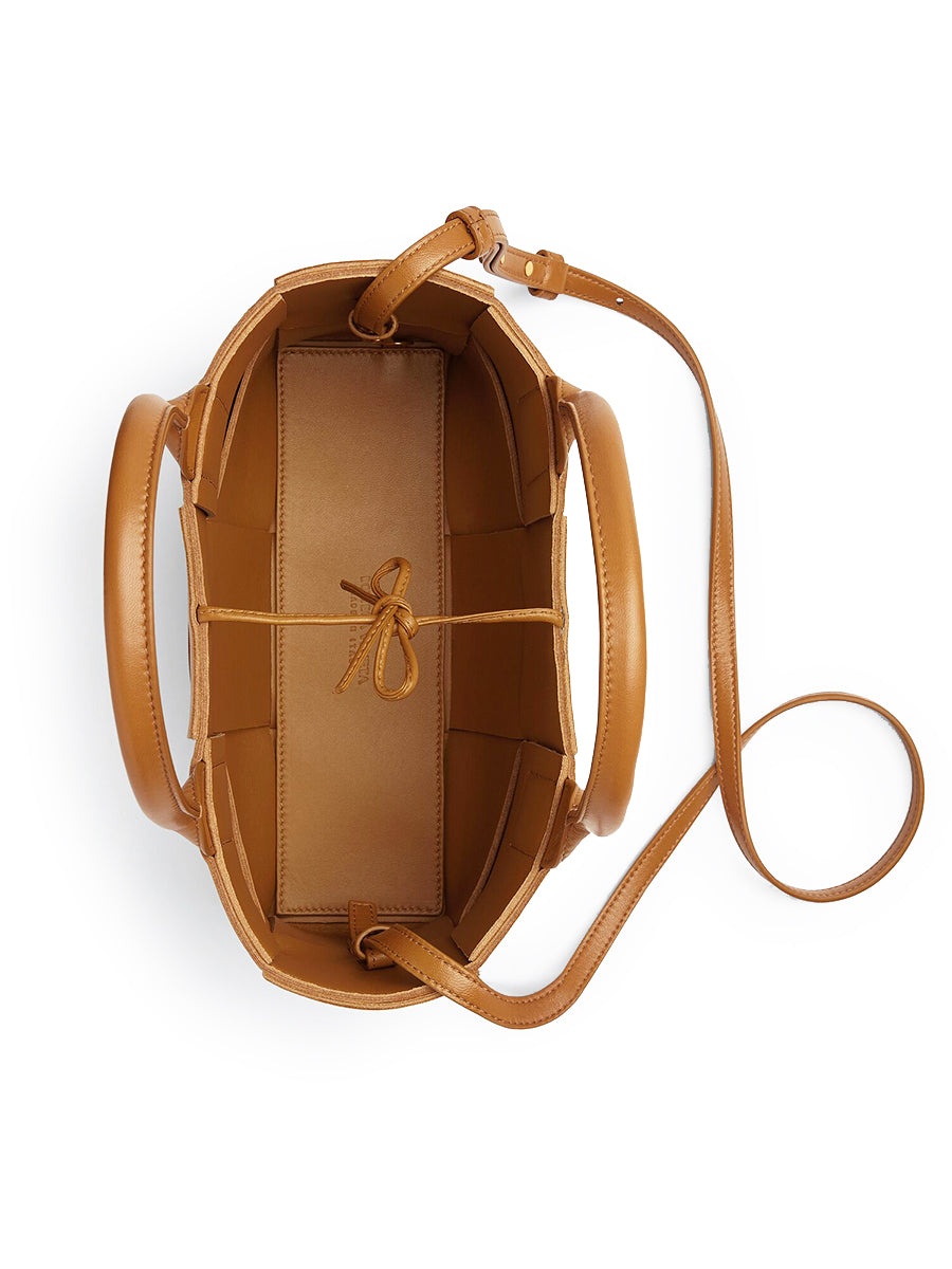 Mini Arco Tote Bag in Camel - 2