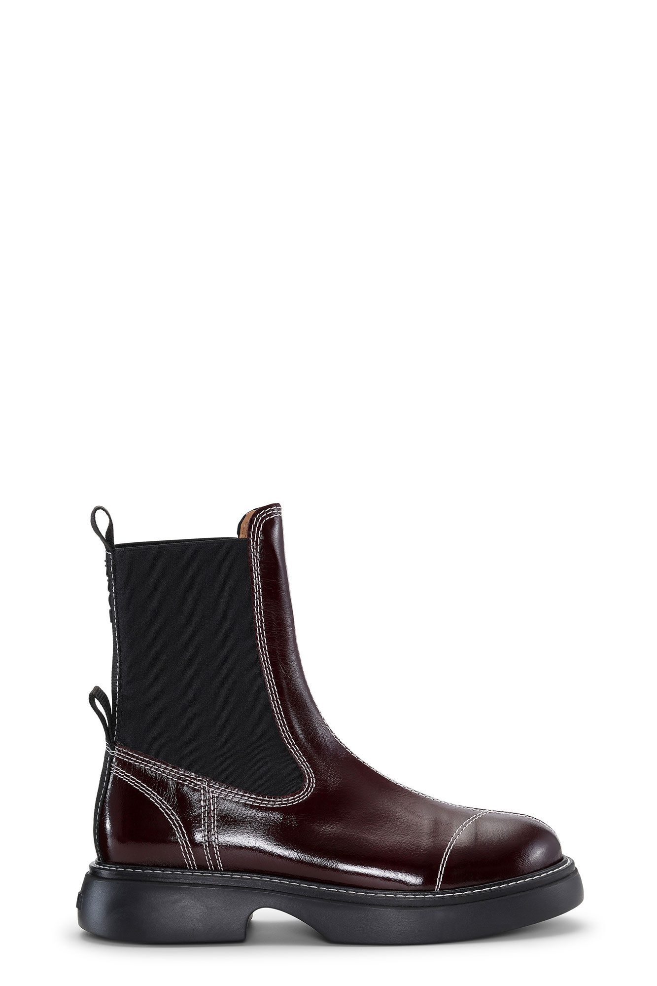 BURGUNDY EVERYDAY MID CHELSEA BOOTS - 1