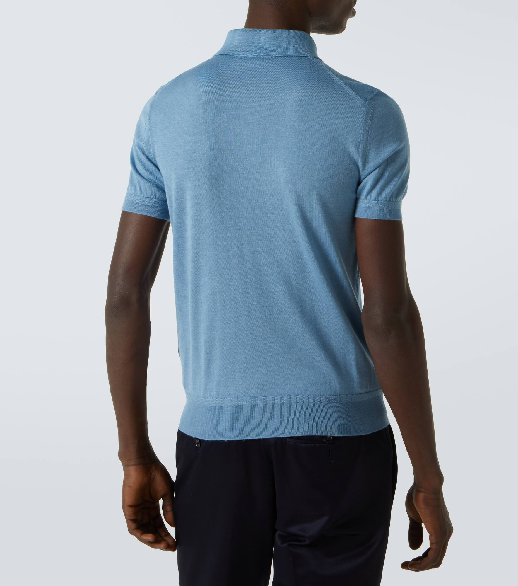 Cashmere and silk polo sweater - 4
