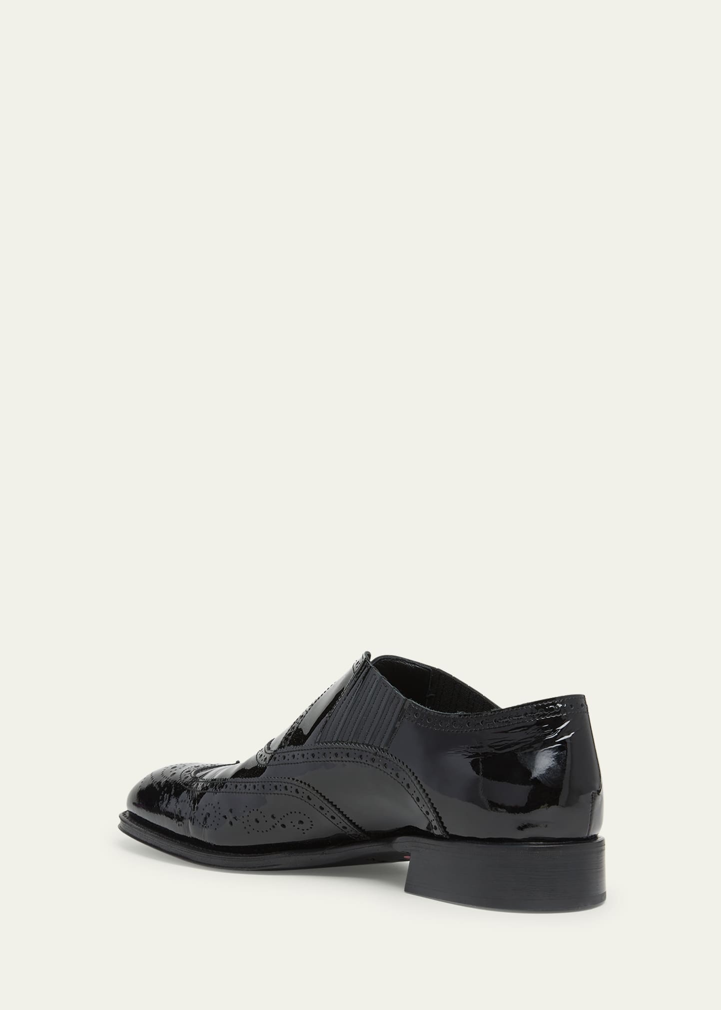Men's Jermyn Wingtip Brogue Leather Venetian Loafers - 4