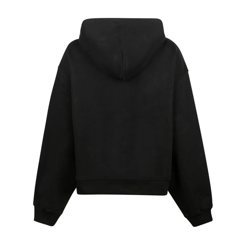 Alexander Wang BLACK LOGO PRINT HOODIE outlook