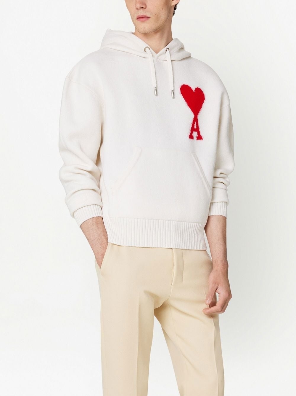 Ami de Coeur virgin wool hoodie - 4