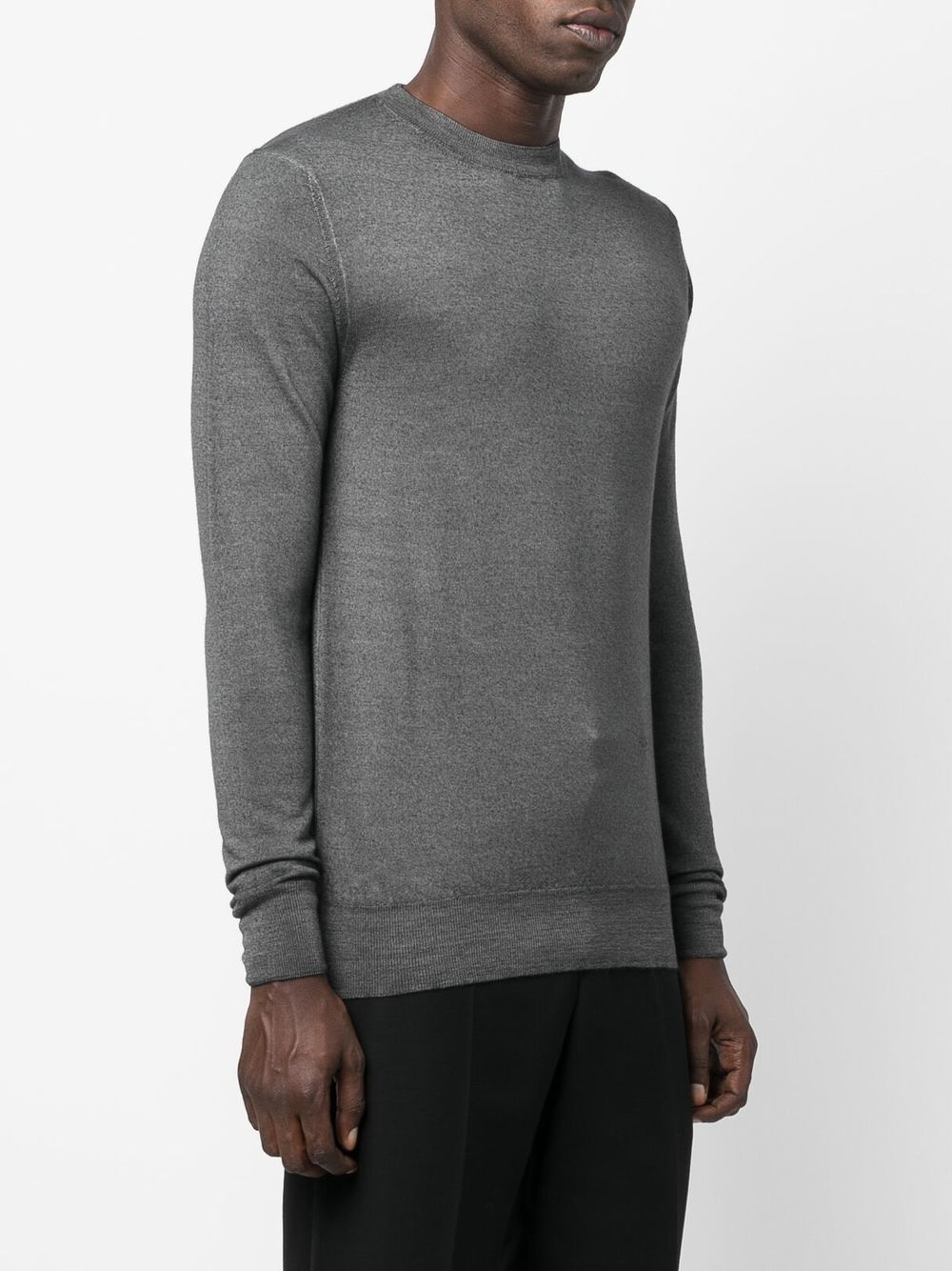 melange-effect wool sweater - 3