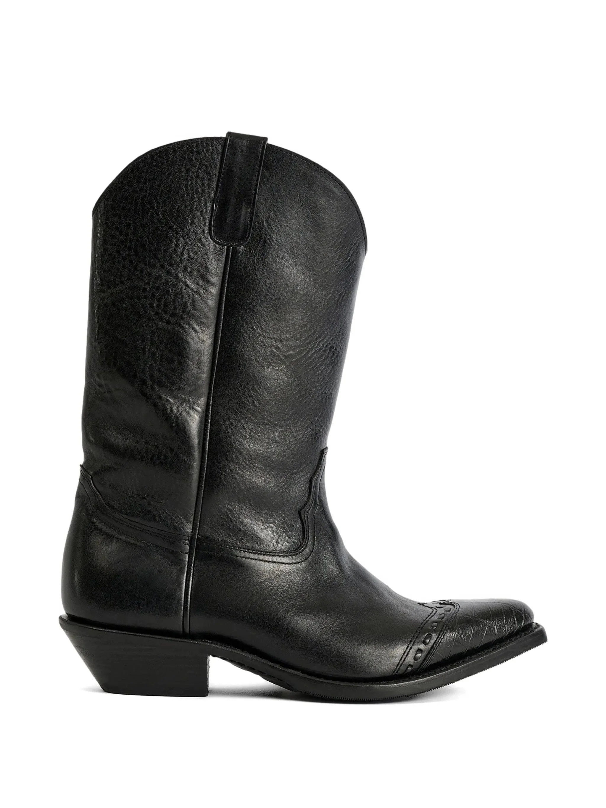Our Legacy Consultant Pointed-toe Leather Boots - 1