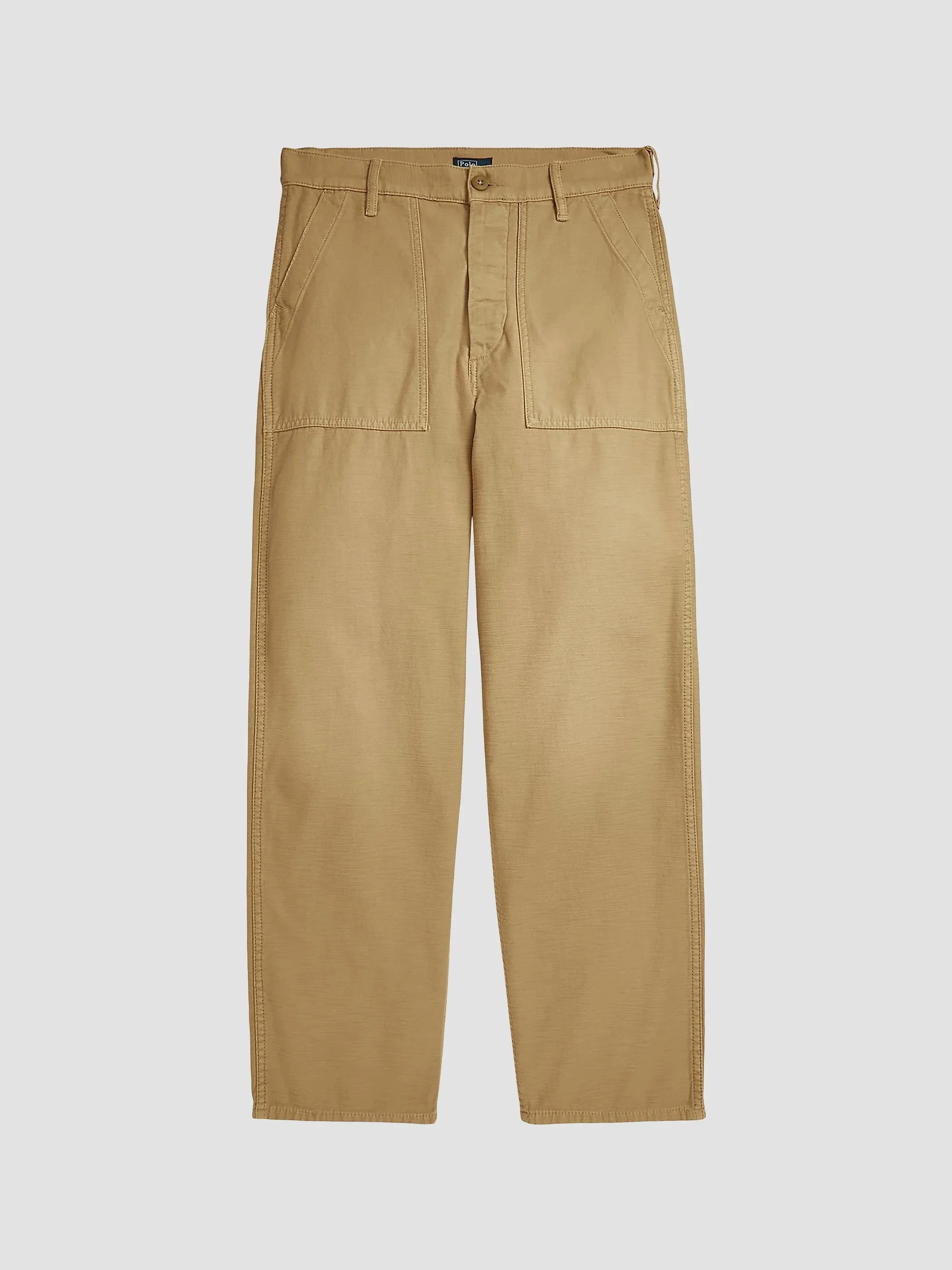 Women's Ricky Cotton Sateen Wide-Leg Pants - Khaki - 1
