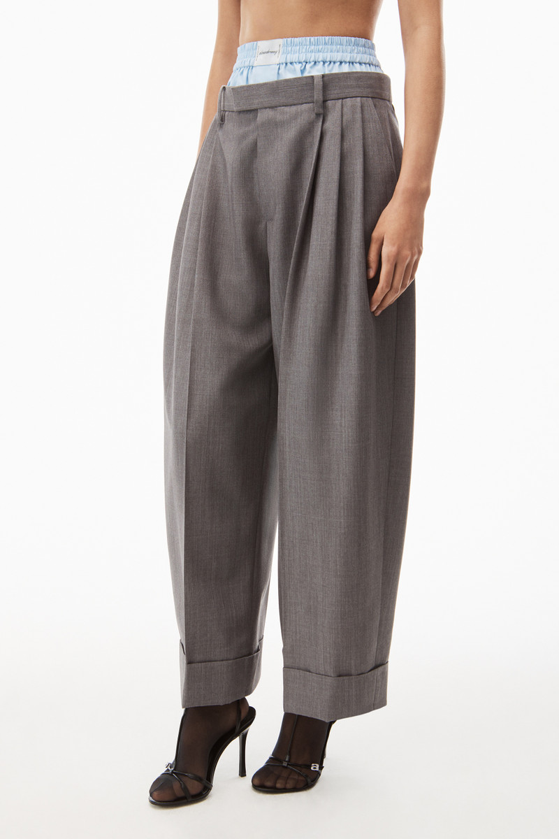 LAYERED TAILORED TROUSER IN WOOL BLEND 3