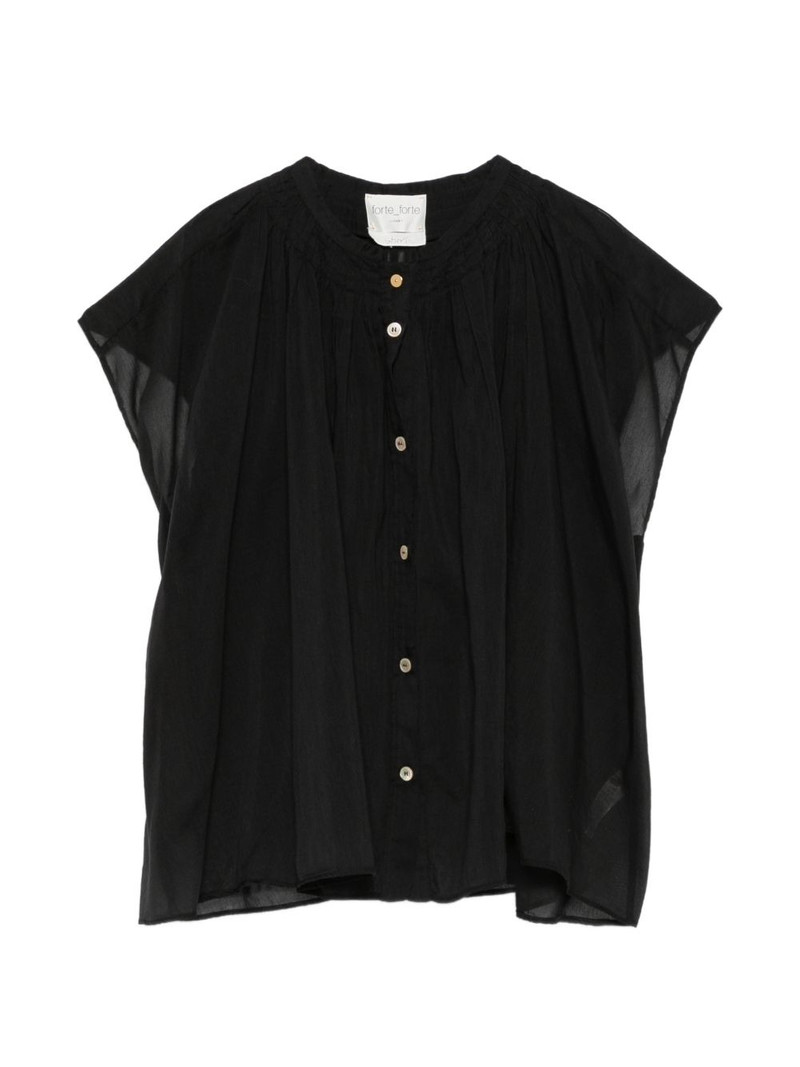 gathered-detail blouse 1