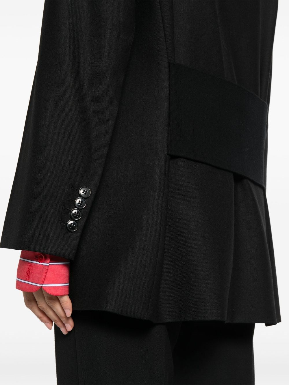 Wool blend double-breasted jacket - 5
