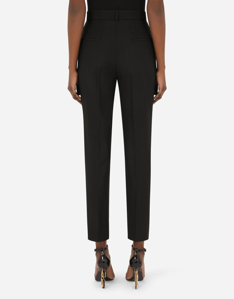 Dolce & Gabbana High-waisted floral jacquard pants outlook