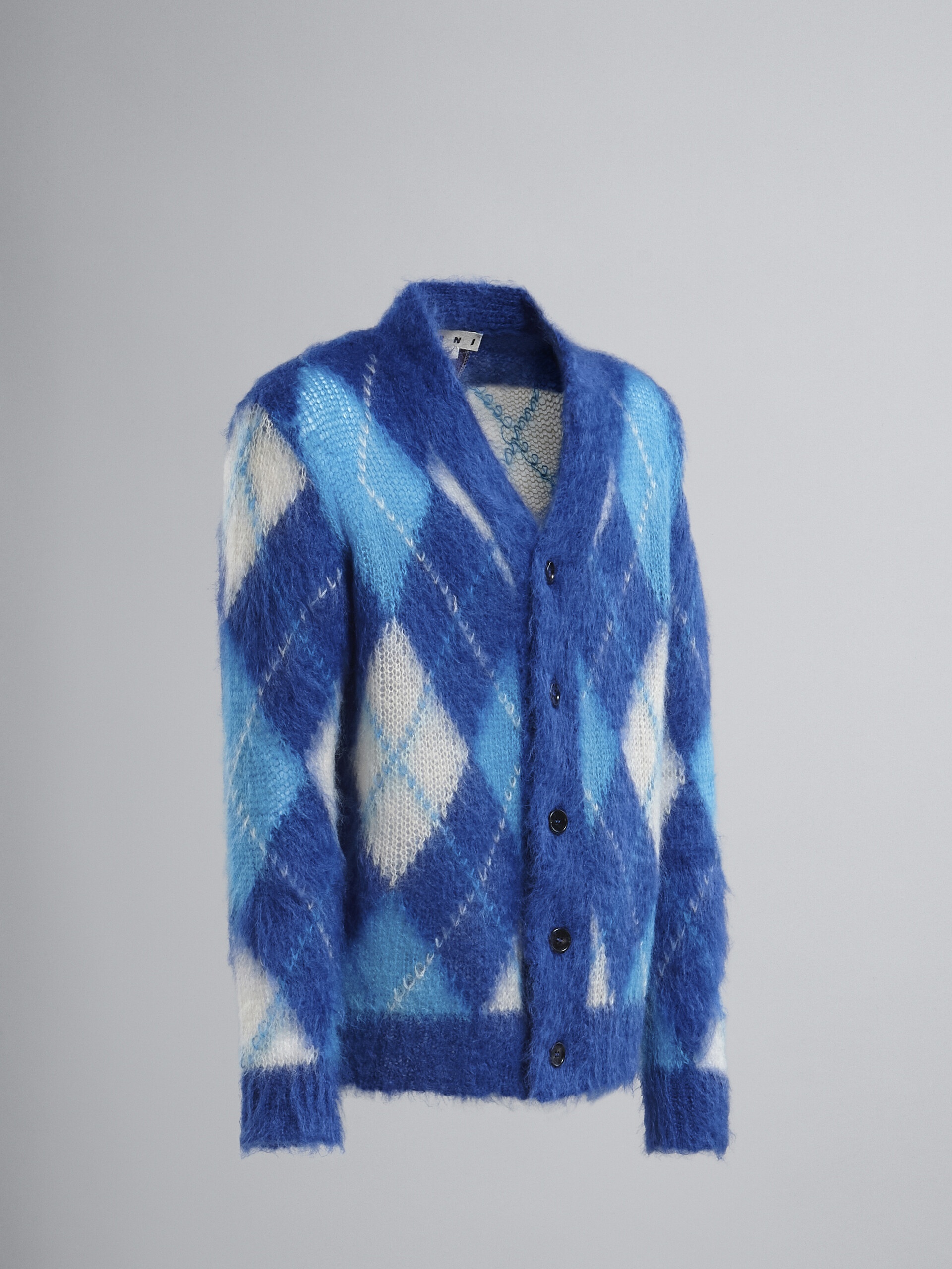 ICONIC MOHAIR ARGYLE CARDIGAN - 2