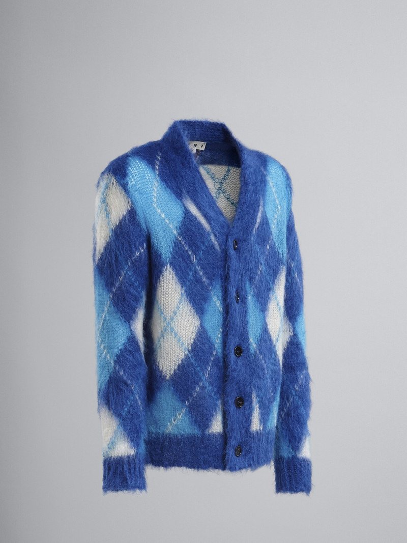 Marni ICONIC MOHAIR ARGYLE CARDIGAN outlook