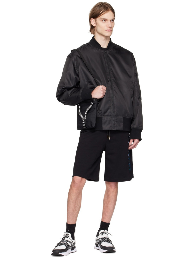 VERSACE JEANS COUTURE Black Printed Shorts outlook