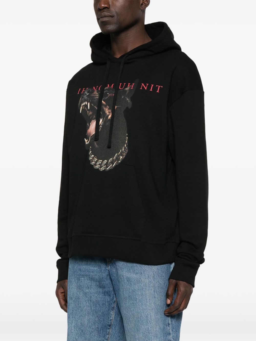 dog-print hoodie - 3