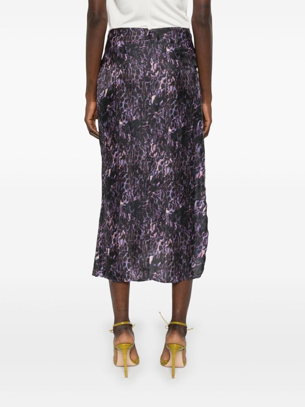 Lisanne animal-print skirt - 4