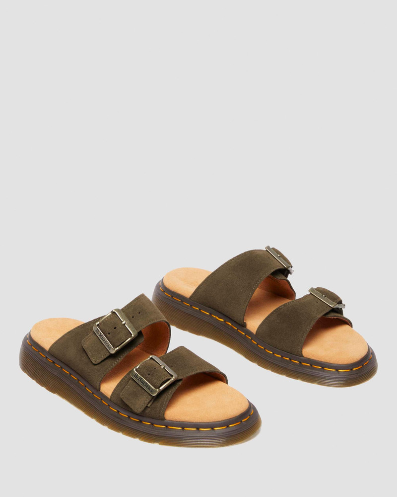 Josef Suede Slide Sandals 8