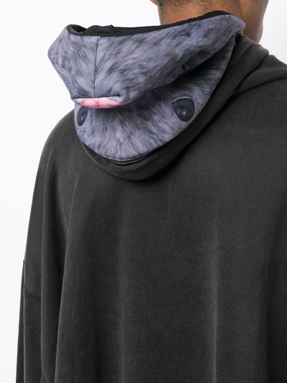 animal-print hooded sweatshirt - 5