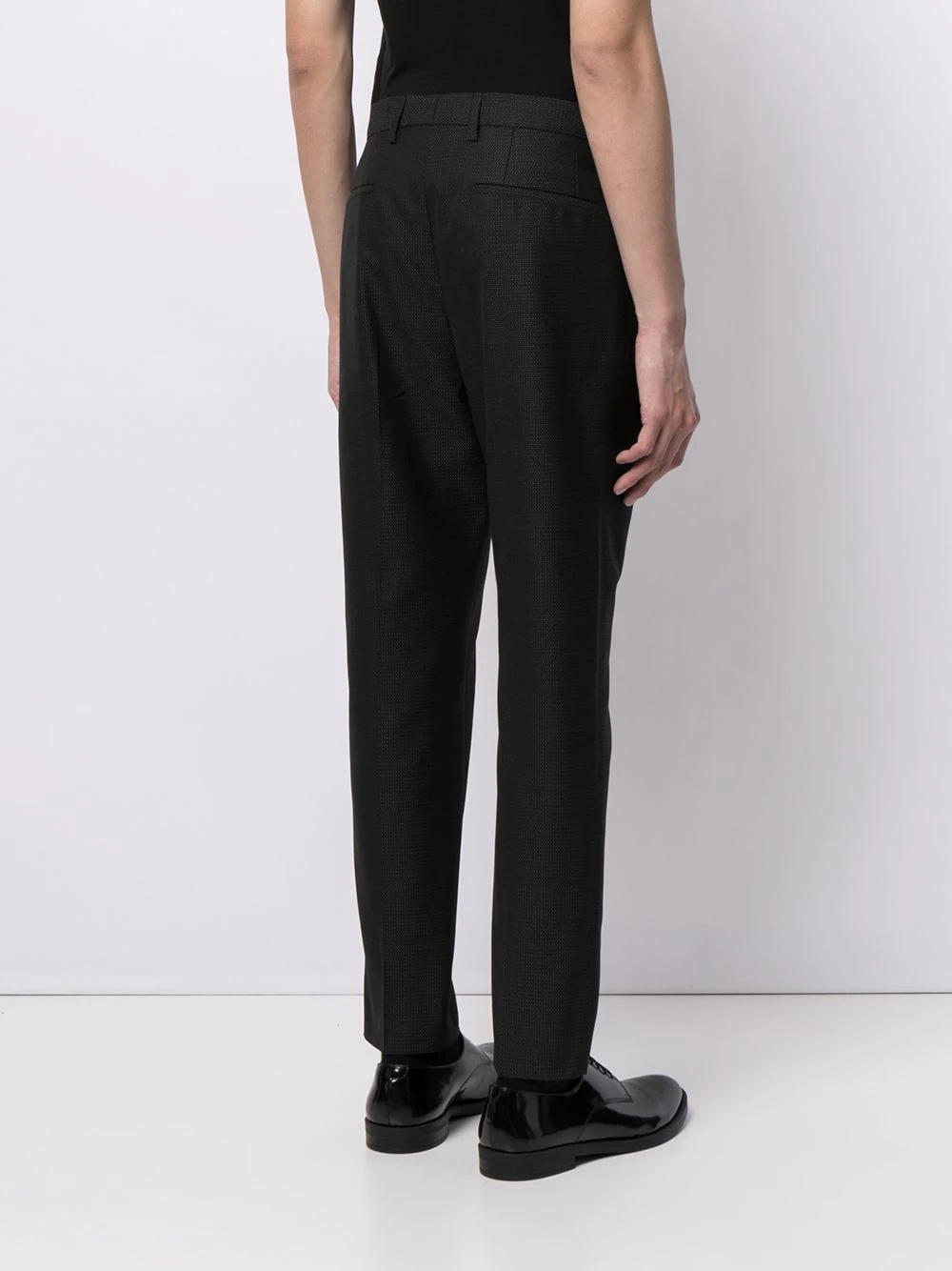 micro-dot tailored trousers - 4