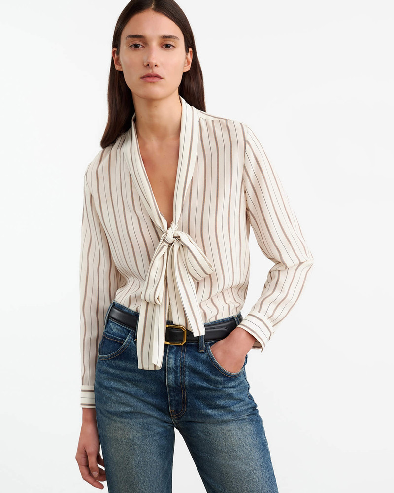 NILI LOTAN ANGELIQUE SILK BLOUSE outlook