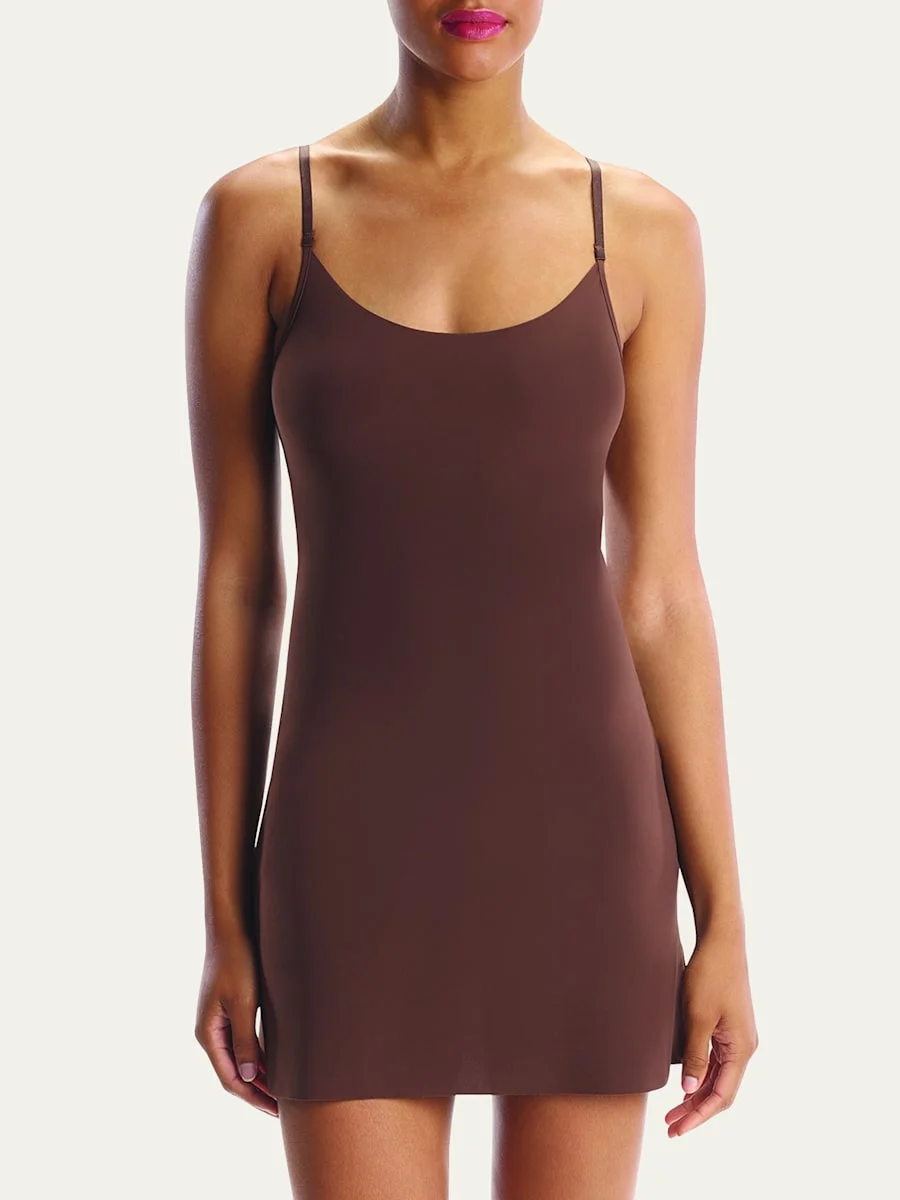 Scoop-Neck Mini Camisole Slip - 1