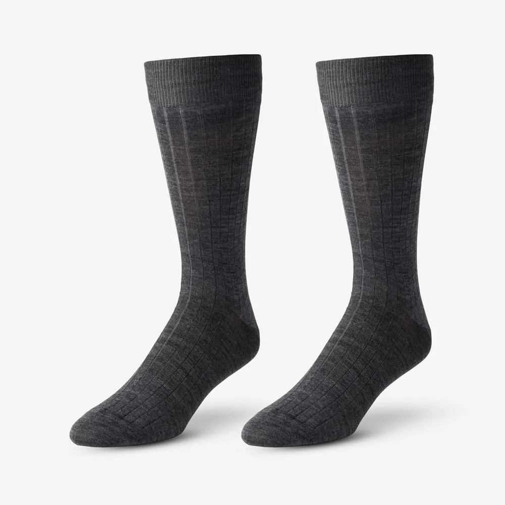 Merino Wool Dress Socks - 1