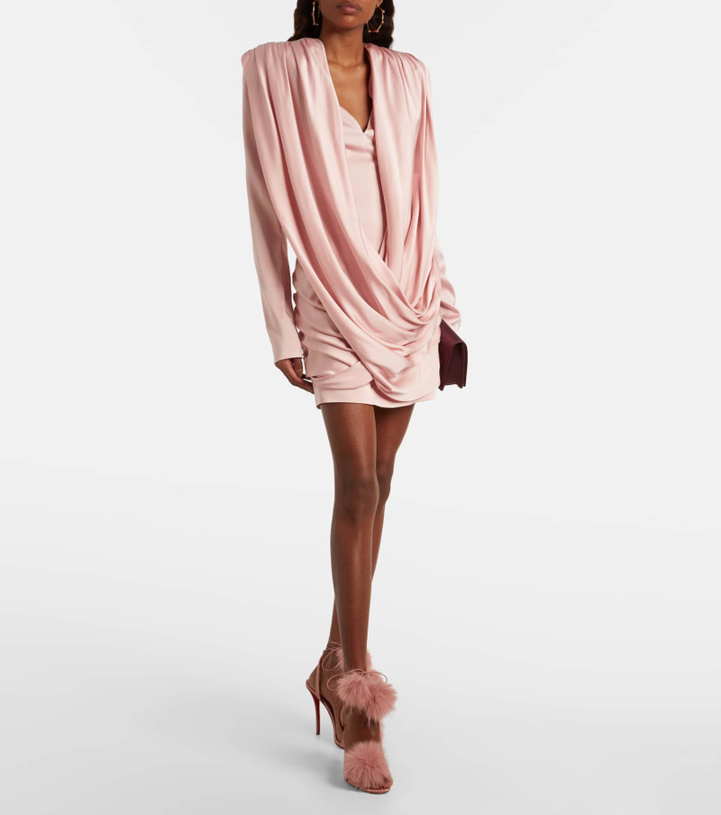 Christian Louboutin Patapompom 100 crêpe satin sandals outlook