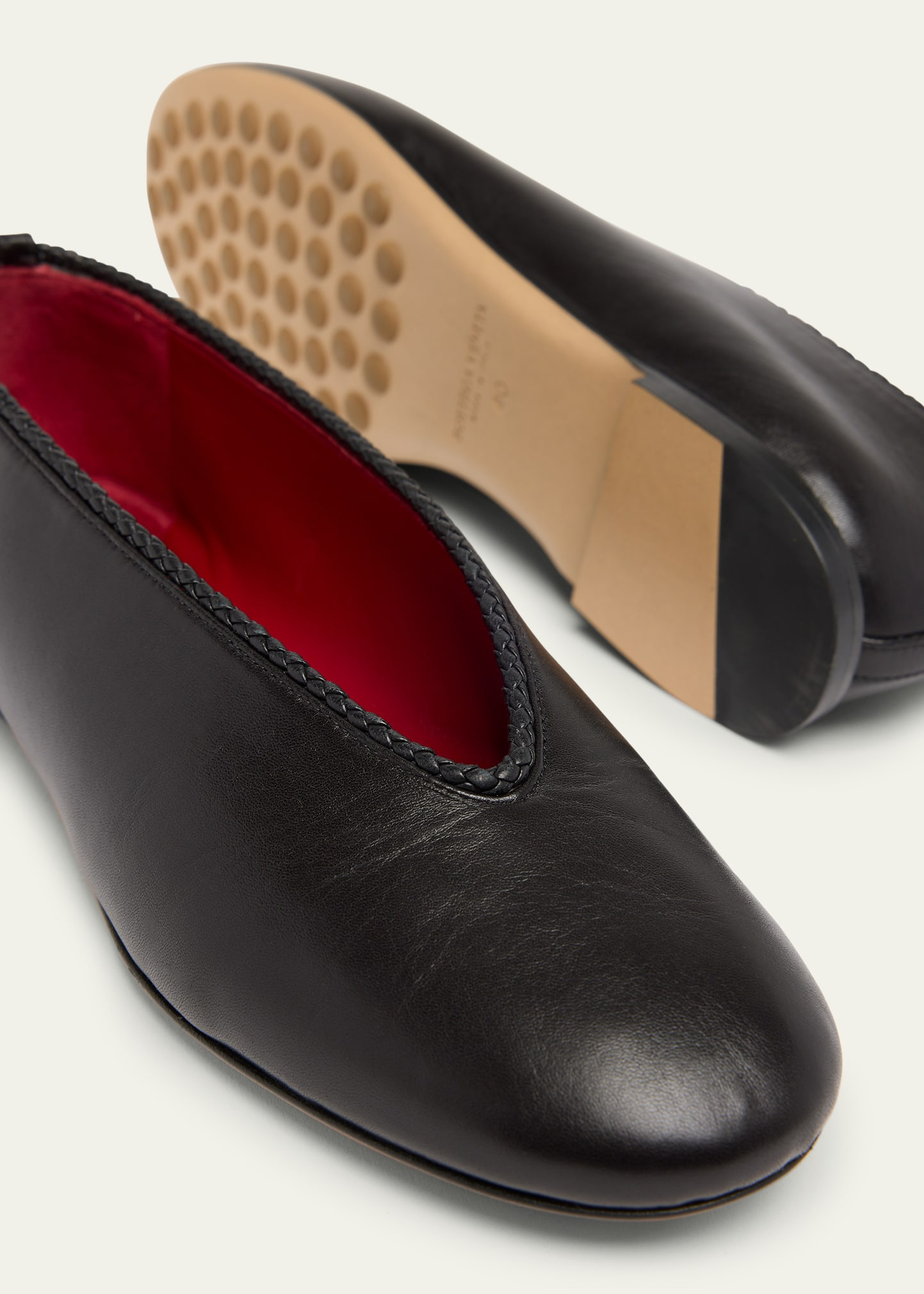 Lagoon Nappa Leather Ballerina Flats - 6