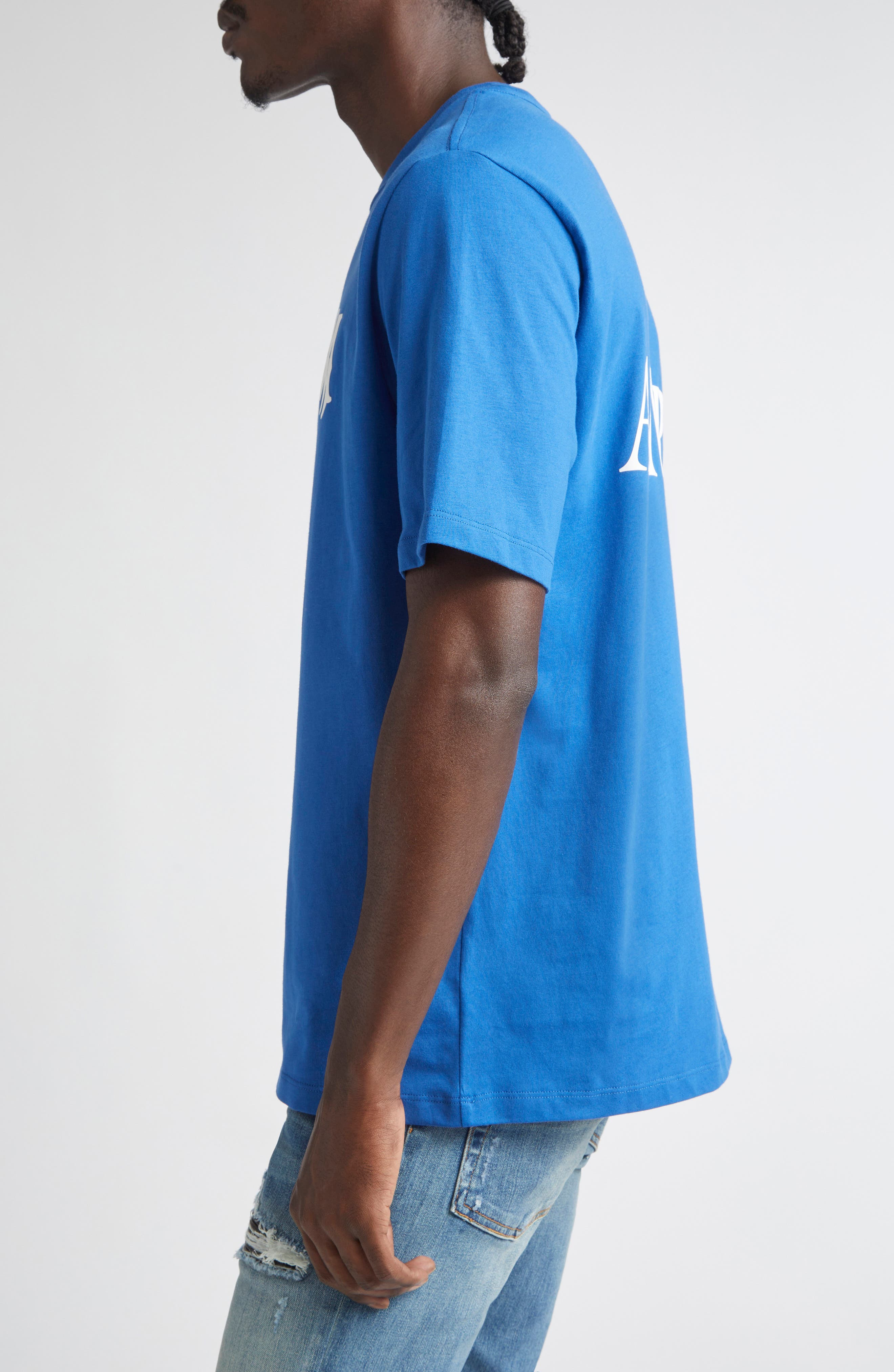 AMIRI MA Core Logo Garphic T-Shirt in Blue at Nordstrom - 3