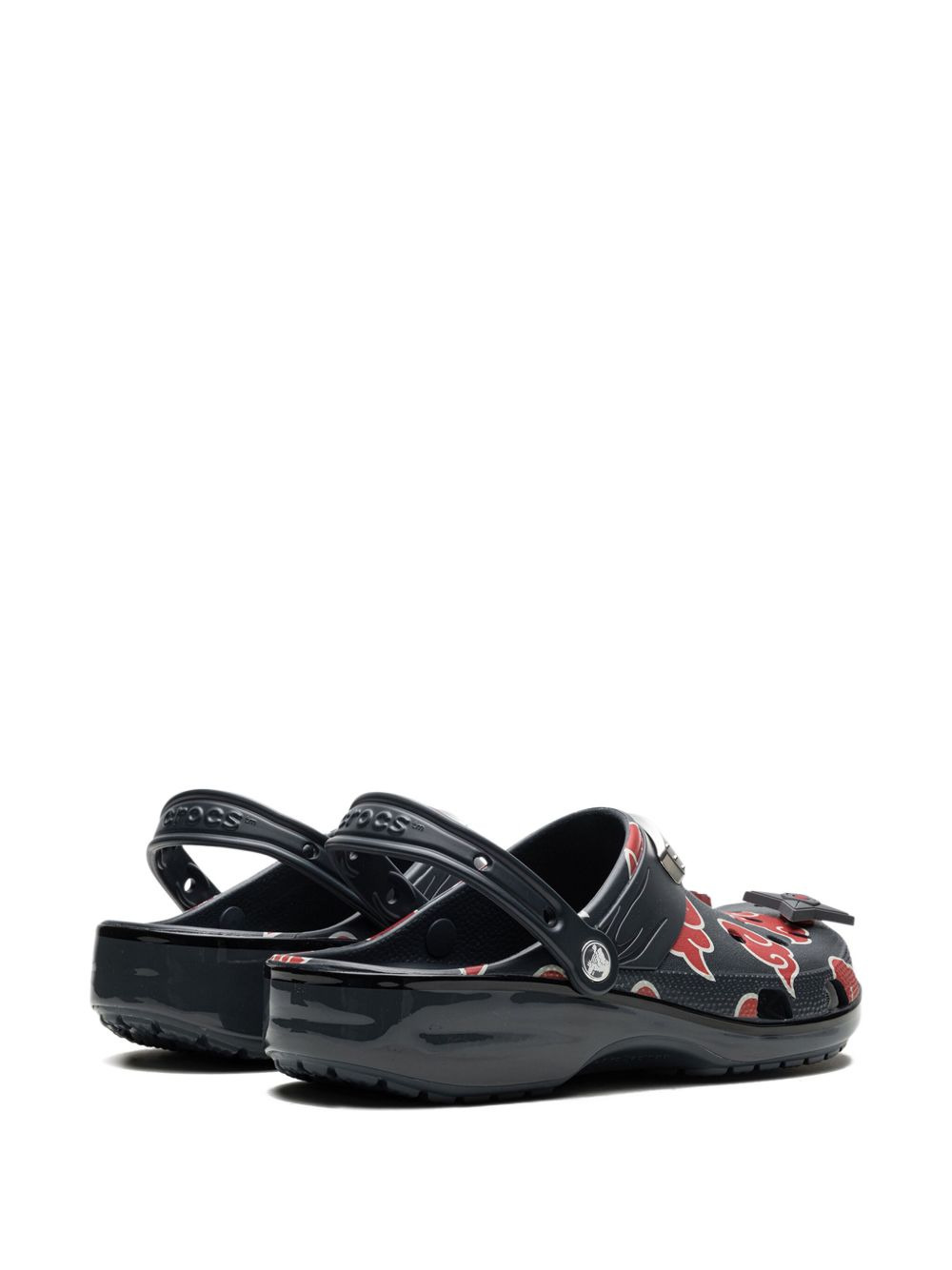 cloud-print heel-strap clogs - 4