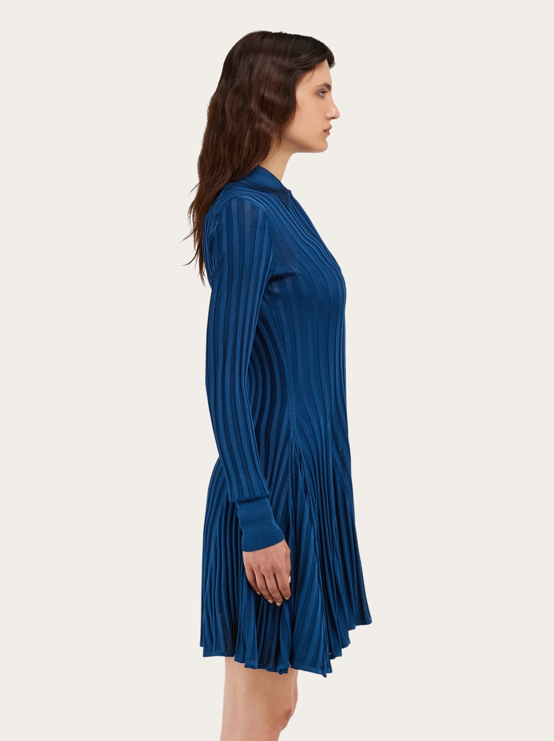 Ribbed skater dress - 3