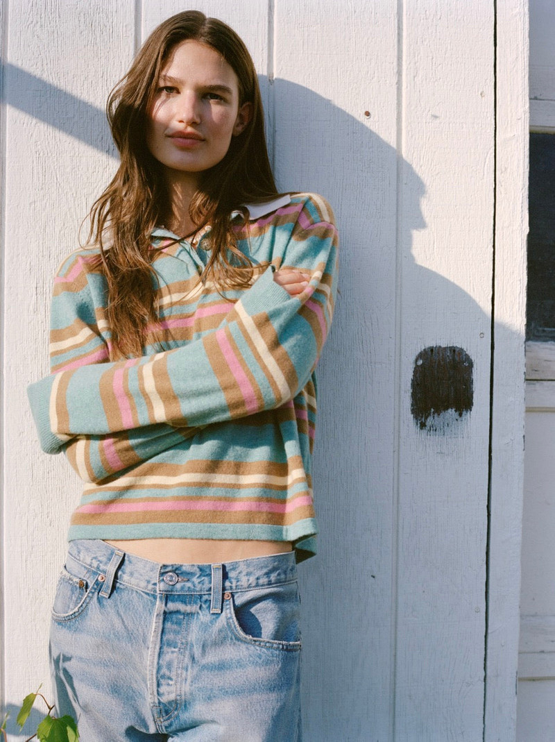 Cropped Stripe Rugby 5