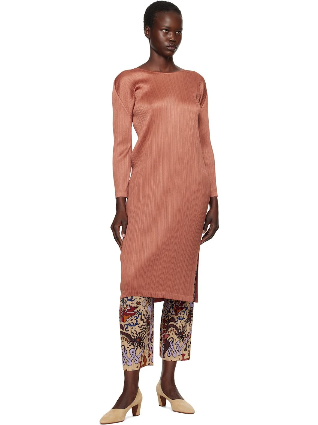 Brown Monthly Colors December Midi Dress - 4