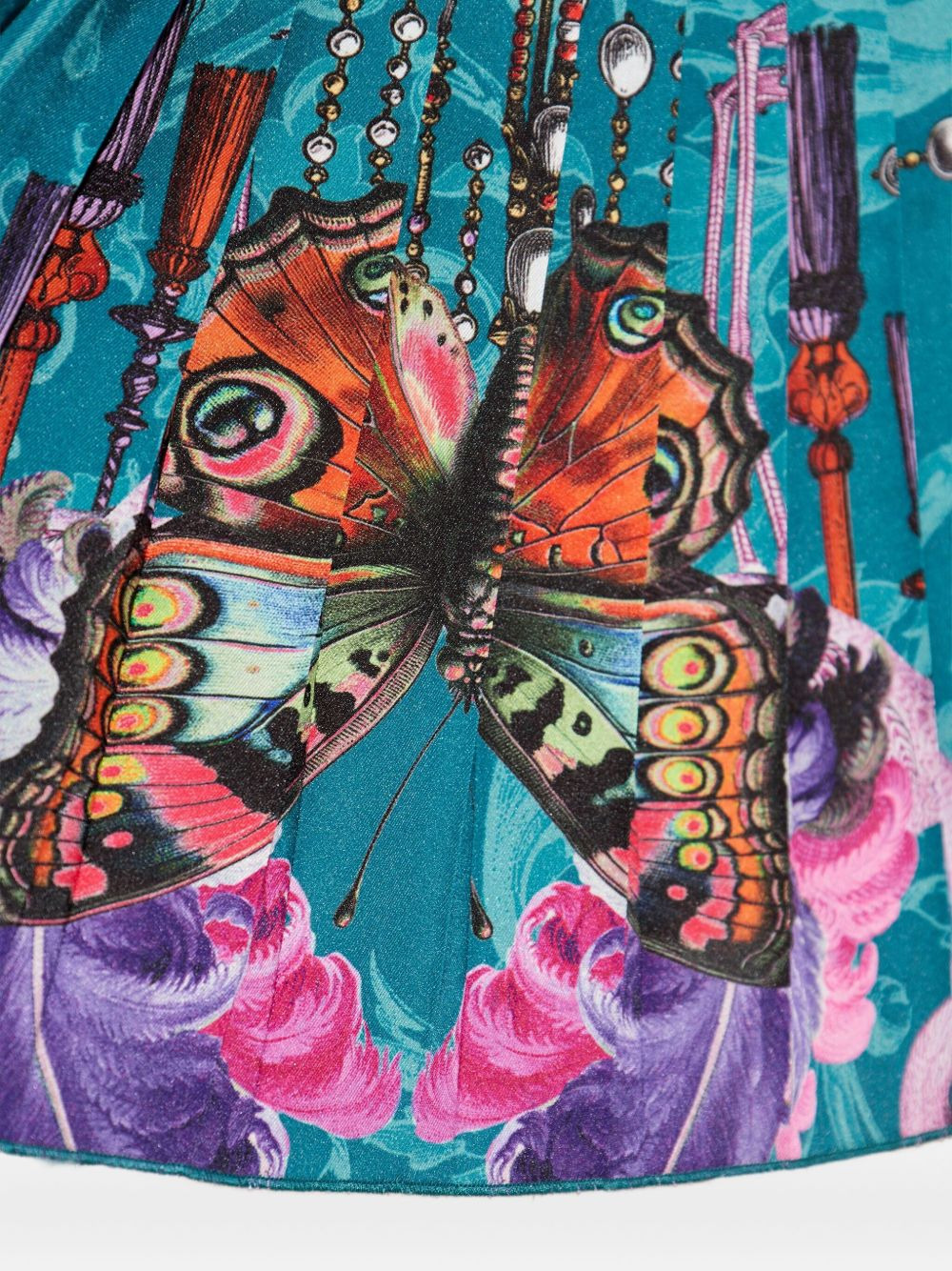 pleated printed skirt - 5