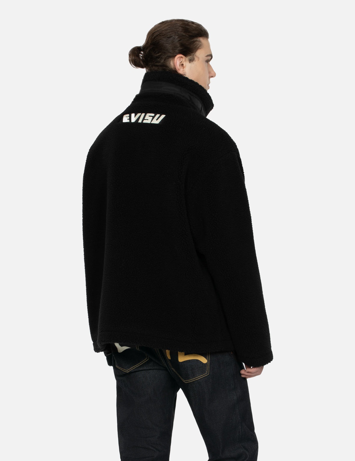 GODHEAD AND SEAGULL JACUARD RELAX FIT SHERPA JACKET - 8