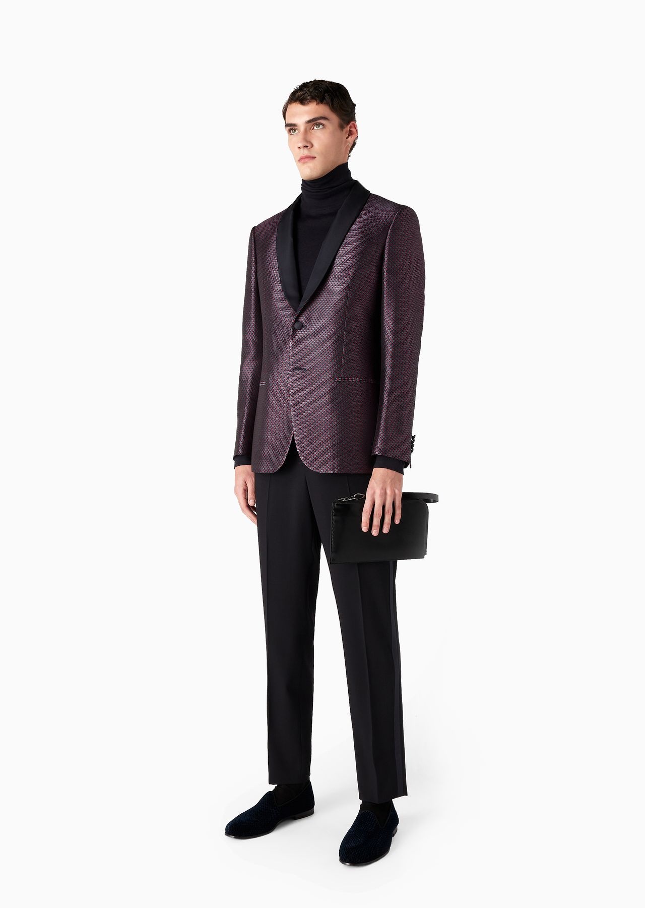 Giorgio’s wool crepe and grosgrain trousers - 4