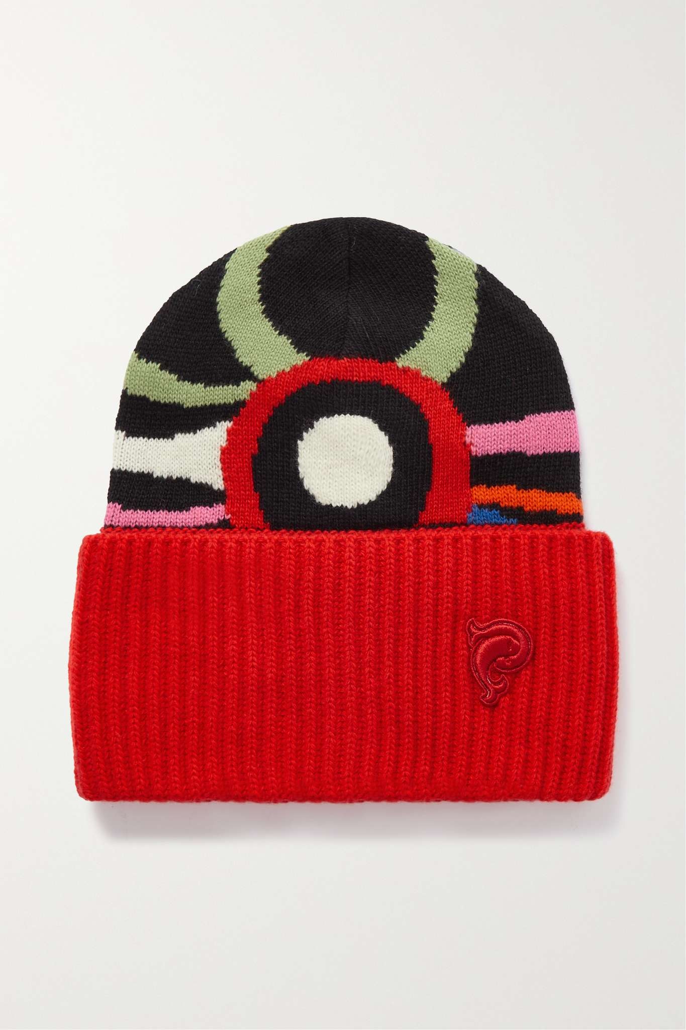 Wool-jacquard beanie - 1