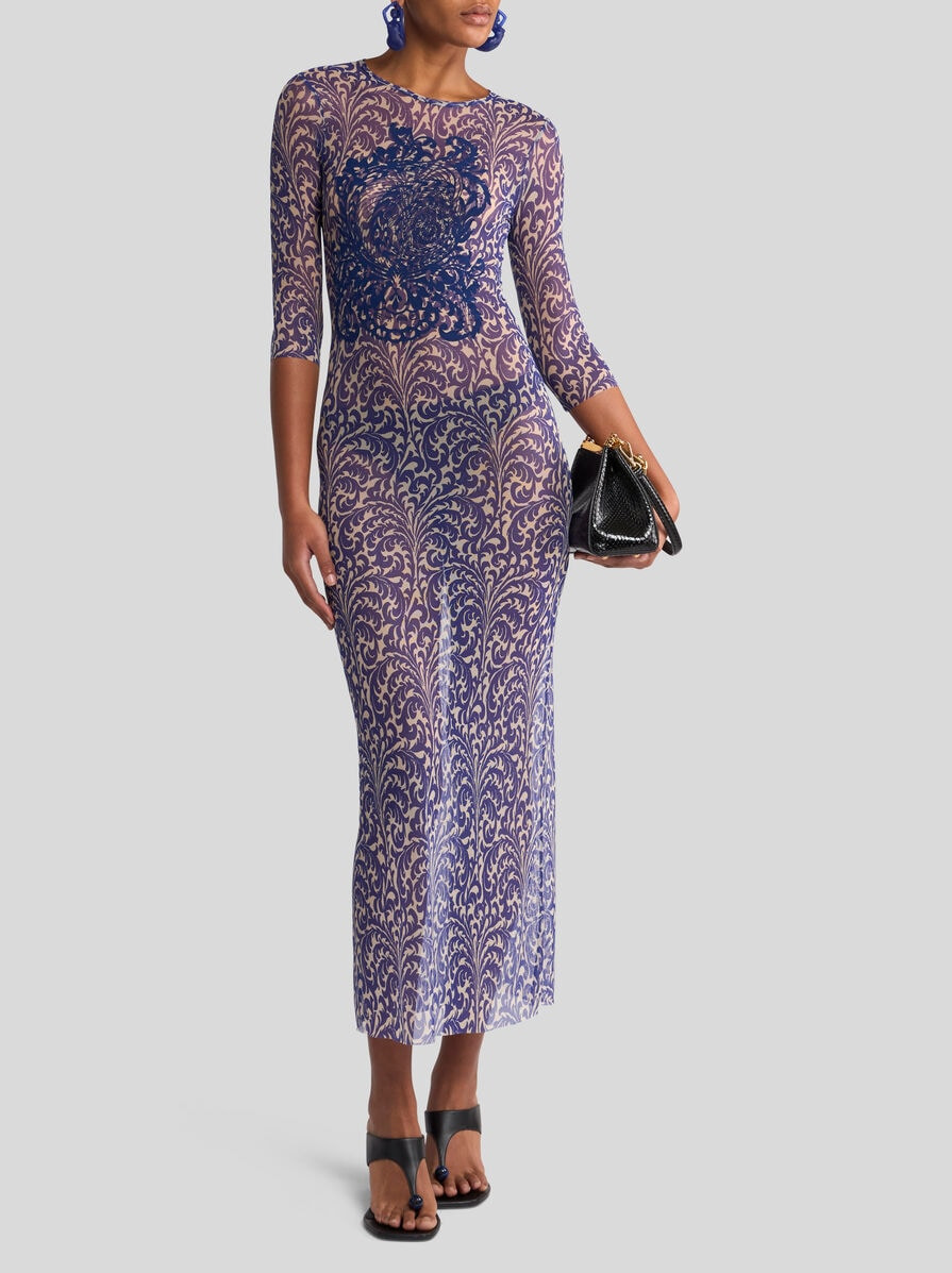 TULLE DRESS WITH SHELL PRINT - 3