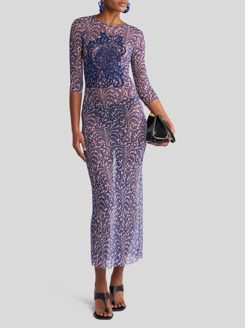 Etro TULLE DRESS WITH SHELL PRINT outlook