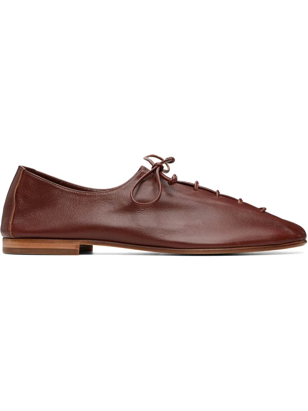 Brown Plegada Shiny Loafers - 1