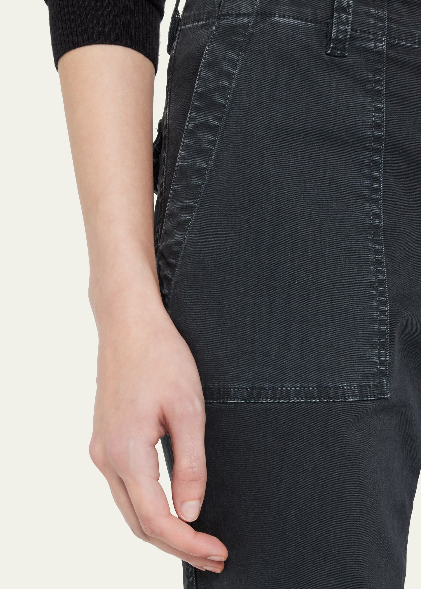 Jenna Cropped Raw-Edge Pants - 5