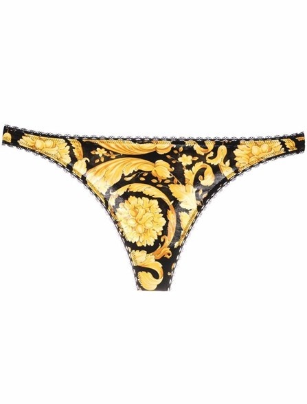 THONG WITH BAROQUE PRINT - 10